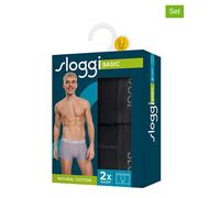 Sloggi 2er-Set: Boxershorts "Basic" in Schwarz - Größe S | Herren Waesche