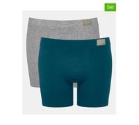 Sloggi 2er-Set: Boxershorts in Grau - Größe M | Herren Waesche