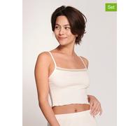 Sloggi 2er-Set: Hemdchen in Creme - Größe L | Damen Loungewear