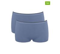Sloggi 2er-Set: Pantys "Go Sense" in Blau - Größe XL | Damen Unterteile