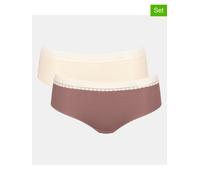Sloggi 2er-Set: Pantys in Beige - Größe S | Damen Unterteile