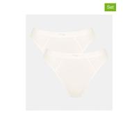 Sloggi 2er-Set: Slips "Ever Ease" in Creme - Größe XL | Damen Unterteile