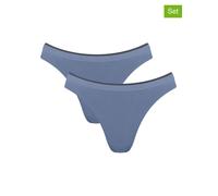 Sloggi 2er-Set: Slips "Go Sense" in Hellblau - Größe XL | Damen Unterteile