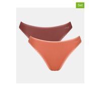 Sloggi 2er-Set: Slips in Braun - Größe XL | Damen Unterteile