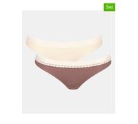 Sloggi 2er-Set: Slips in Creme - Größe L | Damen Unterteile