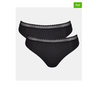 Sloggi 2er-Set: Slips in Schwarz - Größe M | Damen Unterteile