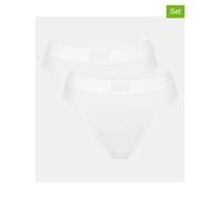 Sloggi Tai Double Comfort – 2er-Pack Baumwolle Weiß Damen Größe 36