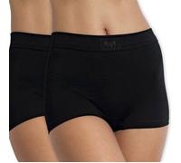 Sloggi 2P Double Comfort Shorts Schwarz Baumwolle 40 Damen