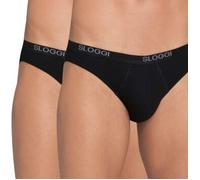 Sloggi 2P For Men Basic Minis Schwarz Baumwolle Medium Herren