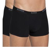 Sloggi 2P For Men Basic Short Schwarz Baumwolle Small Herren