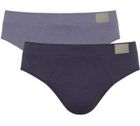 Sloggi 2P For Men GO Natural Brief Blau/Grau Baumwolle XX-Large Herren