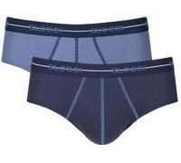 Sloggi 2P For Men Start Midi Blau/Blau Baumwolle Large Herren