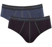 Sloggi 2P For Men Start Midi Schwarz/Blau Baumwolle Small Herren