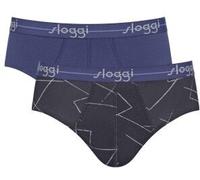 Sloggi 2P For Men Start Midi Schwarz Muster Baumwolle X-Large Herren