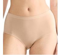 High-Waist-Slip SLOGGI "GO Sense", Damen, Gr. XXL, braun (peanut butter), Single Jersey, Obermaterial: 89% Modal, 11% Elasthan, Unterhosen, Santoni Rundstrick (86228619-XXL) peanut butter
