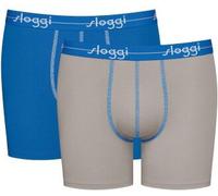 Sloggi 2P Men Start Short C2P Grau/Blau Baumwolle Medium Herren
