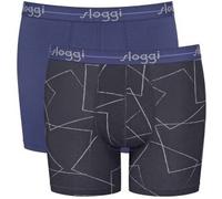 Sloggi 2P Men Start Short C2P Schwarz/Blau Baumwolle Medium Herren
