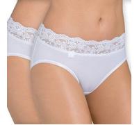 Sloggi 2P Romance Midi Weiß 36 Damen