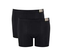Sloggi Herren Boxershorts GO Natural Short C2P – 2er Pack, Baumwolle, Schwarz XL