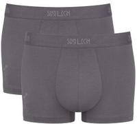 SLG Trunks mit elastischem Logo-Bund im 2er-Pack in Hellgrau, Größe M