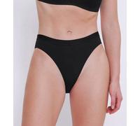 Sloggi 2x GO CASUAL Slip mit hohem Beinausschnitt Bio-Baumwolle Schwarz S