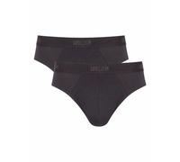 Slip SLOGGI "SLG Base", Herren, Gr. M, grau (charcoal), Single Jersey, Obermaterial: 95% Baumwolle, 5% Elasthan, Unterhosen, weiches und edles Material (73552656-M) charcoal