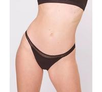 Sloggi 2x Tanga mit Spitze | GO RIPPED | Bio-Baumwolle Schwarz S
