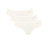 Sloggi 3er Pack GO Crush Hipster Slip Bio-Baumwolle Weiss M