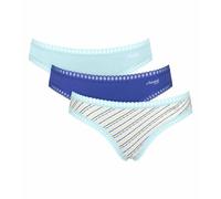 Sloggi 3er Pack GO Crush Mini-Slip Bio-Baumwolle Blau L