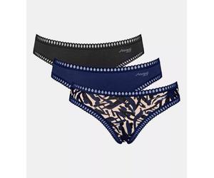 Sloggi 3er Pack GO Crush Mini-Slip Bio-Baumwolle Blue - Dark Combination L