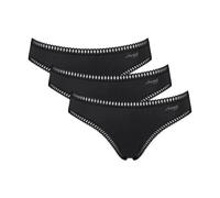 Sloggi 3er Pack GO Crush Mini-Slip Bio-Baumwolle Schwarz L