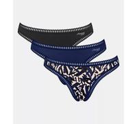 Sloggi 3er Pack GO Crush String Bio-Baumwolle Blue - Dark Combination L