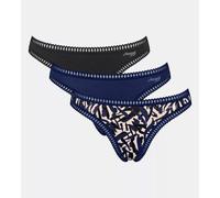 Sloggi 3er Pack GO Crush String Bio-Baumwolle Blue - Dark Combination XL