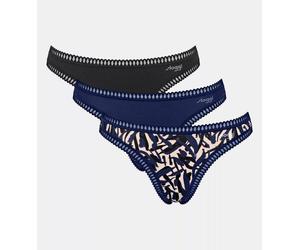 Sloggi 3er Pack GO Crush String Bio-Baumwolle Blue - Dark Combination XL