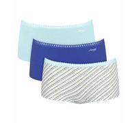 Sloggi 3er Pack Shorts GO Crush Bio-Baumwolle Blau L