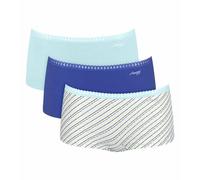 Sloggi 3er Pack Shorts GO Crush Bio-Baumwolle Blau XL