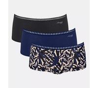 Sloggi 3er Pack Shorts GO Crush Bio-Baumwolle Blue - Dark Combination XL
