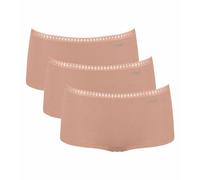 Sloggi 3er Pack Shorts GO Crush Bio-Baumwolle Cameo Brown S