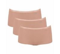Sloggi 3er Pack Shorts GO Crush Bio-Baumwolle Cameo Brown XS