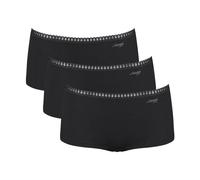 Sloggi 3er Pack Shorts GO Crush Bio-Baumwolle Schwarz XS