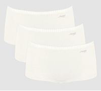 Sloggi 3er Pack Shorts GO Crush Bio-Baumwolle Weiss XL