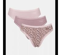 Slip SLOGGI "GO Crush High leg C3P" Gr. M, multiple colours 1 Damen Unterhosen (89760344-M) multiple colours 1