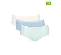 Sloggi 3er-Set: Pantys "Basic+" in Hellblau - Größe 46 | Damen Unterteile