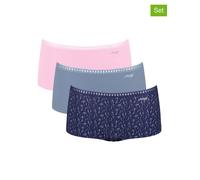 Sloggi Pantie GO Crush 3er-Pack mit Logo-Print Baumwolle Rosa Gr. L
