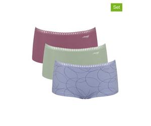 Sloggi 3er-Set: Pantys "Go Crush" in Hellblau - Größe L | Damen Unterteile