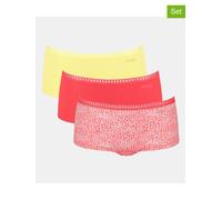 Sloggi 3er-Set: Pantys ''Go Crush'' in Rot - Größe L | Damen Unterteile