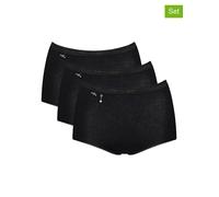 Sloggi 3er-Set: Pantys in Schwarz - Größe 40 | Damen Unterteile
