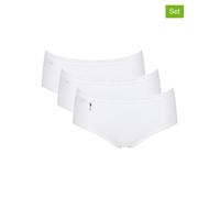 Sloggi 3er-Set: Pantys in Weiß - Größe 42 | Damen Unterteile