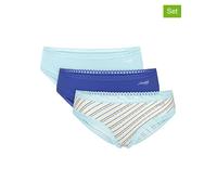Sloggi 3er-Set: Slips "Go Crush" in Blau - Größe M | Damen Unterteile