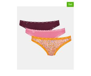 Sloggi 3er-Set: Strings in Braun - Größe 42 | Damen Unterteile